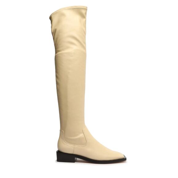 New SCHUTZ Leather Over the Knee Boot Shopworn - Picture 1 of 9
